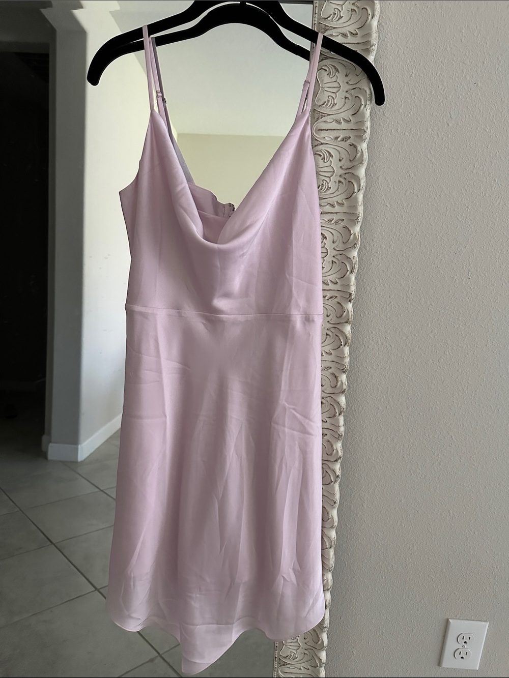 Guess Lavender Hush Satin Slip Dress